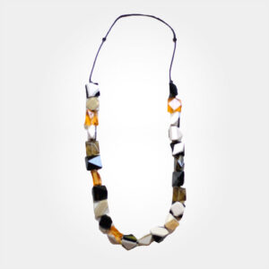 Multicolor Geometric Necklace