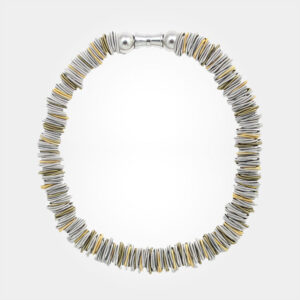 Piano Wire Gold Necklace