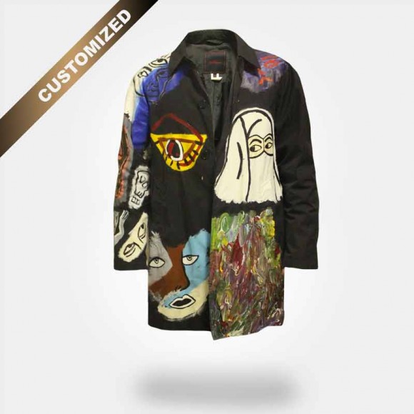 CUSTOMIZED HAND PAINTED RAIN COAT