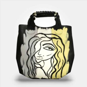 WEARABLE ART HAND PAINTED Bag - Lucia - By Tarik Mendes