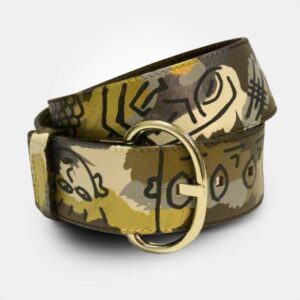 WEARABLE ART HAND PAINTED Women's Belt - Velia  - By Tarik Mendes