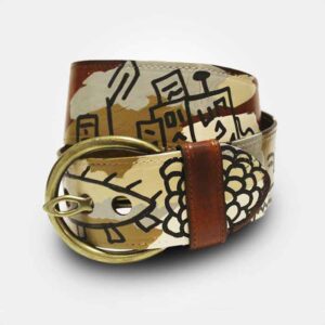 WEARABLE ART HAND PAINTED Belt - Valeria - By Tarik Mendes