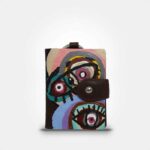 WEARABLE ART HAND PAINTED Keychain - Pupil - By Question Mark