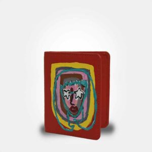 WEARABLE ART HAND PAINTED Wallet - Flower Girl - By Question Mark