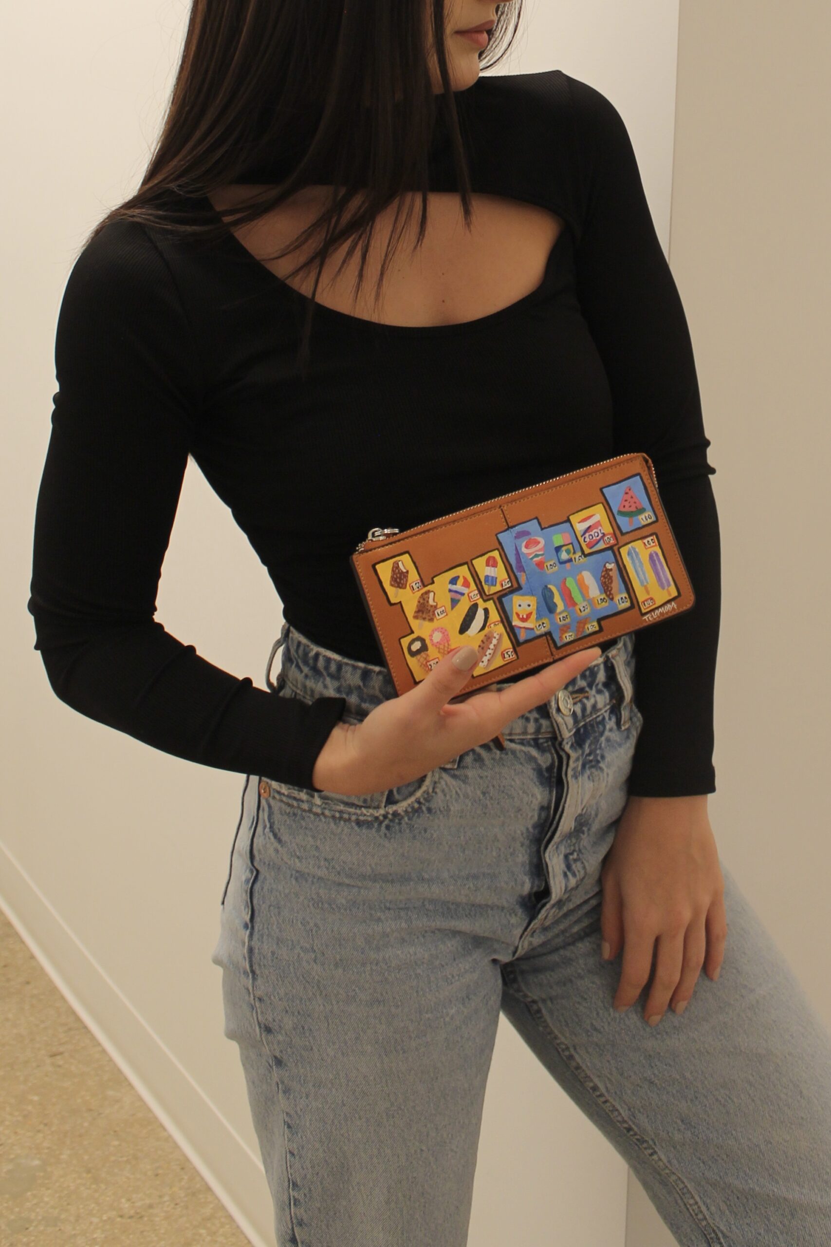 wearable art hand painted wallet ice cream menu by tom prinsell telamoda 2 wearable art hand painted wallet ice cream menu by tom prinsell telamoda 2