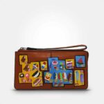 WEARABLE ART HAND PAINTED Wallet - Ice Cream Menu - By Tom Prinsell