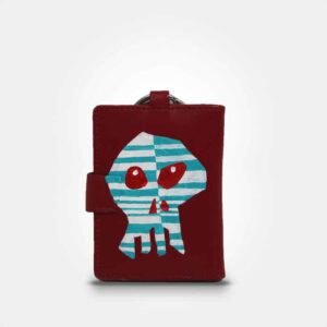 WEARABLE ART HAND PAINTED Keychain - Skull - By Tom Prinsell