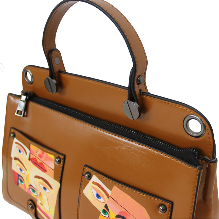 WEARABLE ART HAND PAINTED BAG - FACES | by Tom Prinsell for TelaModa WEARABLE ART HAND PAINTED BAG - FACES | by Tom Prinsell for TelaModa