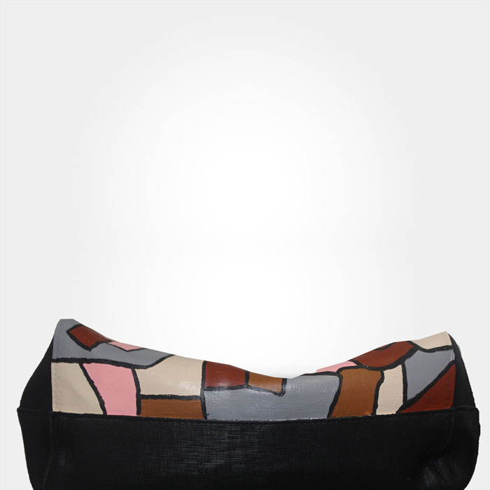 WEARABLE ART HAND PAINTED Tote - Dado - By Tarik Mendes WEARABLE ART HAND PAINTED Tote - Dado - By Tarik Mendes