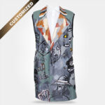 Hand Painted Trench Coat - By Tarik Mendes