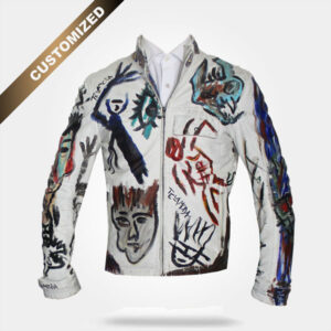 Leather Jacket Hand Painted - By Tarik Mendes