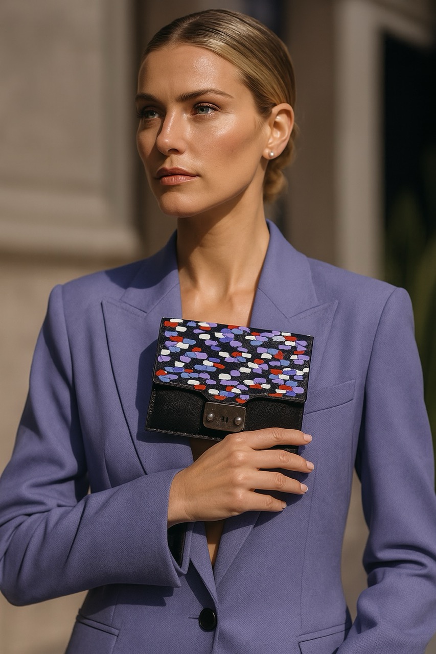 wearable art hand painted clutch color strokes by gioromo telamoda2 wearable art hand painted clutch color strokes by gioromo telamoda2