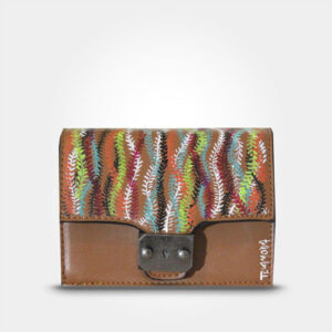 WEARABLE ART HAND PAINTED Clutch - Nature - By Gioromo