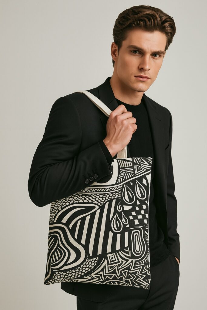 TelaModaPrints Totes telamoda tote bag canvas telamodaprints bag men and woman 5